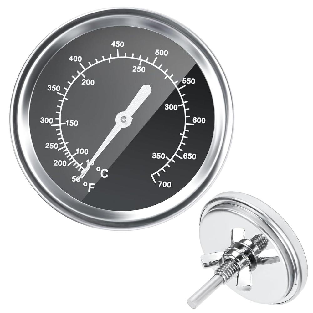 imageHisencn G3510076W1 Temp Gauge Thermometer Heat Indicator Replacement for Charbroil and Kenmore Gas Grill Models Stainless Steel Temperature Gauge T00473 1PK Repair PartsFor Monument Grills