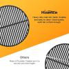 Hisencn 18 3/16 Inches Cooking Grates for Large Big Green Egg, Kamado Joe Classic II, III, Stand-Alone Classic, Vision Grill VGKSS-CC2, B-11N1A1-Y2A
