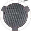 Hisencn 18″ Cast Iron Plate Setter for Large Big Green Egg Accessories and Other 18 Inches Diameter Cooking Grills, Kamado Grill, Pizza Stone, Heat Deflector with 3 Legs
