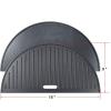 Hisencn 18″ Half Moon Cast Iron Reversible Griddle for Kamado Joe KJ-23RHC Classic II, KJ23NRHCI Classic III, KJ23RH Classic I, Stand-Alone Classic, Large Big Green Egg, and other Kamado Grills