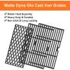 Hisencn Cooking Grates for Dyna Glo DGH450CRP DGH450CRP-D DGF493BNP DGH474CRP Gas Grill, Cast Iron Cooking Grates Replacement Part for Dyna Glo 4&5 Burner Gas Grill(16 7/16″ x 29″ for DGH474CRP)