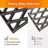 Hisencn Cooking Grates for Dyna Glo DGH450CRP DGH450CRP-D DGF493BNP DGH474CRP Gas Grill, Cast Iron Cooking Grates Replacement Part for Dyna Glo 4&5 Burner Gas Grill(16 7/16″ x 27 3/4″ for DGH450CRP)