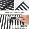 Hisencn Cooking Grates for Dyna Glo DGH450CRP DGH450CRP-D DGF493BNP DGH474CRP Gas Grill, Cast Iron Cooking Grates Replacement Part for Dyna Glo 4&5 Burner Gas Grill(17.7” x 28.35”)