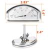 Hisencn G351-0076-W1 Temp Gauge, Thermometer, Heat Indicator Replacement for Charbroil and Kenmore Gas Grill Models Stainless Steel Temperature Gauge T00473 1PK Repair Parts(For Cuisinart)