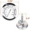 Hisencn G351-0076-W1 Temp Gauge, Thermometer, Heat Indicator Replacement for Charbroil and Kenmore Gas Grill Models Stainless Steel Temperature Gauge T00473 1PK Repair Parts(For Chargriller grill)