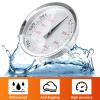 Hisencn G351-0076-W1 Temp Gauge, Thermometer, Heat Indicator Replacement for Charbroil and Kenmore Gas Grill Models Stainless Steel Temperature Gauge T00473 1PK Repair Parts(For Weber Genesis)
