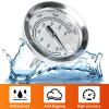 Hisencn G351-0076-W1 Temp Gauge, Thermometer, Heat Indicator Replacement for Charbroil and Kenmore Gas Grill Models Stainless Steel Temperature Gauge T00473 1PK Repair Parts(For Chargriller grill)