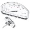 Hisencn G351-0076-W1 Temp Gauge, Thermometer, Heat Indicator Replacement for Charbroil and Kenmore Gas Grill Models Stainless Steel Temperature Gauge T00473 1PK Repair Parts(For Cuisinart)