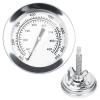 Hisencn G351-0076-W1 Temp Gauge, Thermometer, Heat Indicator Replacement for Charbroil and Kenmore Gas Grill Models Stainless Steel Temperature Gauge T00473 1PK Repair Parts(For Chargriller grill)