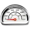 Hisencn G351-0076-W1 Temp Gauge, Thermometer, Heat Indicator Replacement for Charbroil and Kenmore Gas Grill Models Stainless Steel Temperature Gauge T00473 1PK Repair Parts(For Charbroil & Kenmore grill)