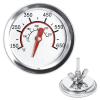 Hisencn G351-0076-W1 Temp Gauge, Thermometer, Heat Indicator Replacement for Charbroil and Kenmore Gas Grill Models Stainless Steel Temperature Gauge T00473 1PK Repair Parts(For Charbroil grill)