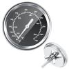 Hisencn G351-0076-W1 Temp Gauge, Thermometer, Heat Indicator Replacement for Charbroil and Kenmore Gas Grill Models Stainless Steel Temperature Gauge T00473 1PK Repair Parts(For Monument Grills)