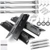 Hisencn SUS304 Stainless Steel Grill Replacement Parts for Kenmore 146.34611410 146.23679310 146.10016510 146.34461410 146.16198211 146.23673310 146.16142210 146.46366610 146.1001751 146.4636561(Porcelain Steel)