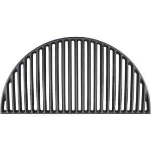 Hisencn 18” Half Moon Cast Iron Cooking Grate for Large Big Green Egg, Kamado Joe Classic I, II, III, Pit Boss K22, Louisiana K22, Coyote The Asado Cooker, Any 18 Inch Kamado Grill