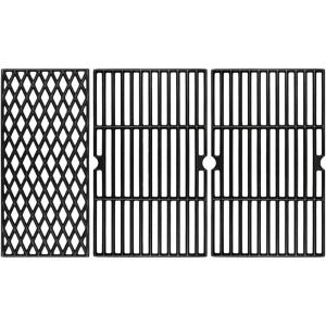 Hisencn Cooking Grates for Dyna Glo DGH450CRP DGH450CRP-D DGF493BNP DGH474CRP Gas Grill, Cast Iron Cooking Grates Replacement Part for Dyna Glo 4&5 Burner Gas Grill(16 7/16″ x 29″ for DGH474CRP)