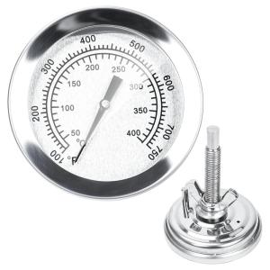 Hisencn G351-0076-W1 Temp Gauge, Thermometer, Heat Indicator Replacement for Charbroil and Kenmore Gas Grill Models Stainless Steel Temperature Gauge T00473 1PK Repair Parts(For Chargriller grill)