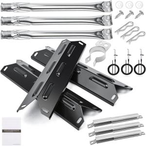 Hisencn SUS304 Stainless Steel Grill Replacement Parts for Kenmore 146.34611410 146.23679310 146.10016510 146.34461410 146.16198211 146.23673310 146.16142210 146.46366610 146.1001751 146.4636561(Porcelain Steel)