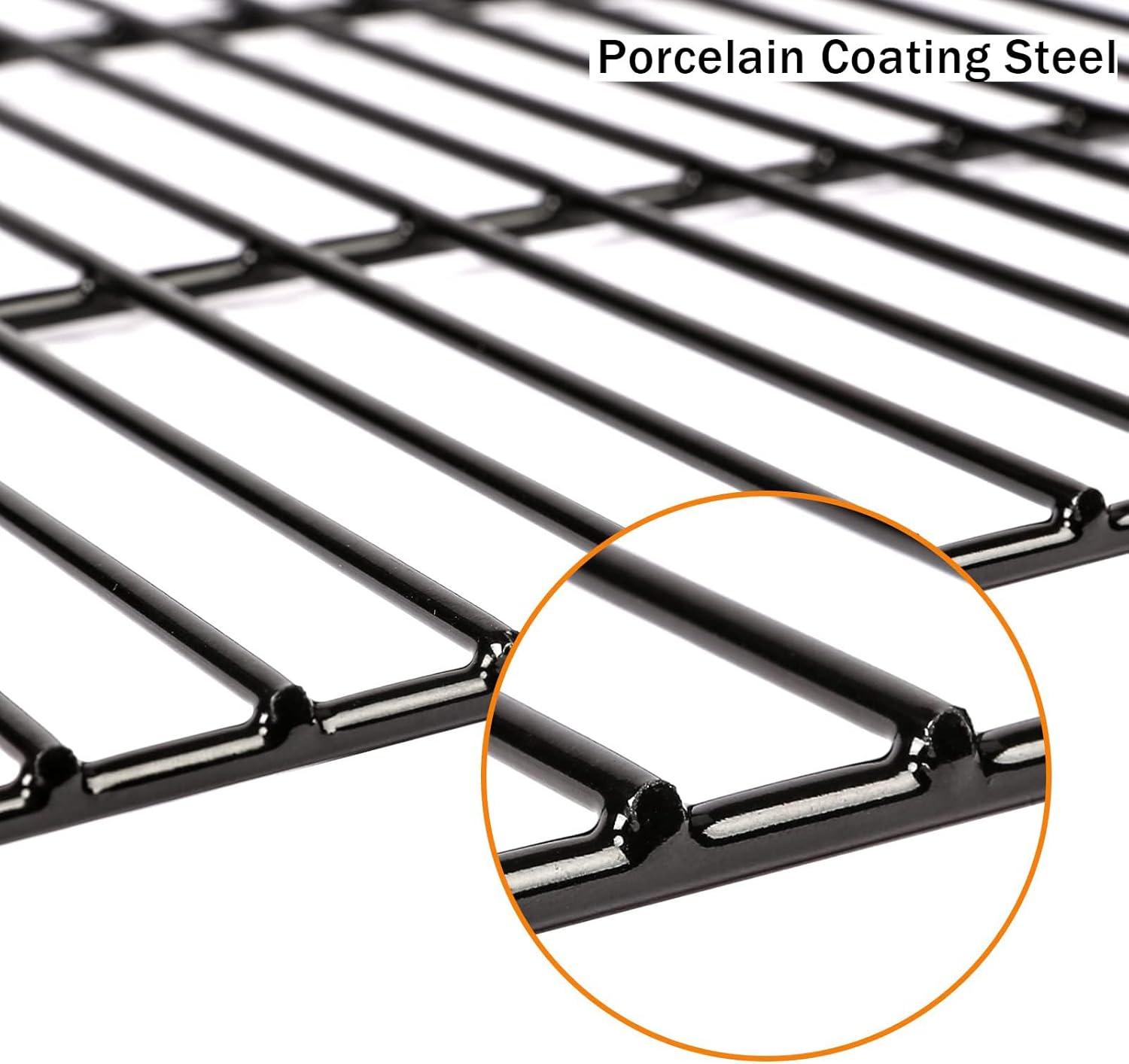 imageHisencn Grill Grates Replacement for DynaGlo 3Burner Open Cart Propane DGC310CNPD DGC310RNPD DGC310BNPD 19 35 inch Porcelain Coating Steel Cooking Grid