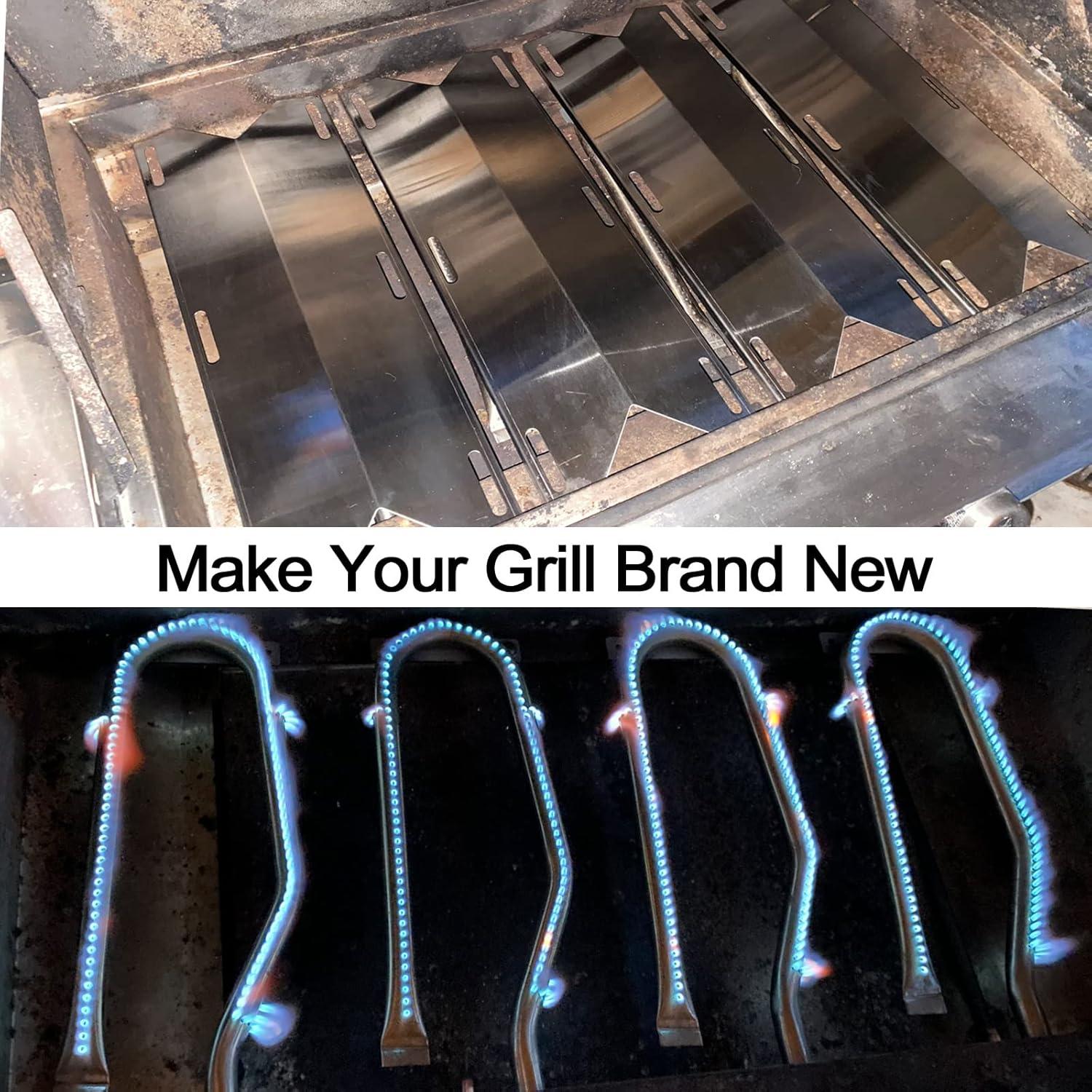 imageHisencn Replacement Parts for Jenn Air Grill 7200336 7200337 7200511 7200512 7200586A Heat Plates Igniter amp Burner Replacement for Jenn Air Gas Grill Part Number NGCHP2 11585000