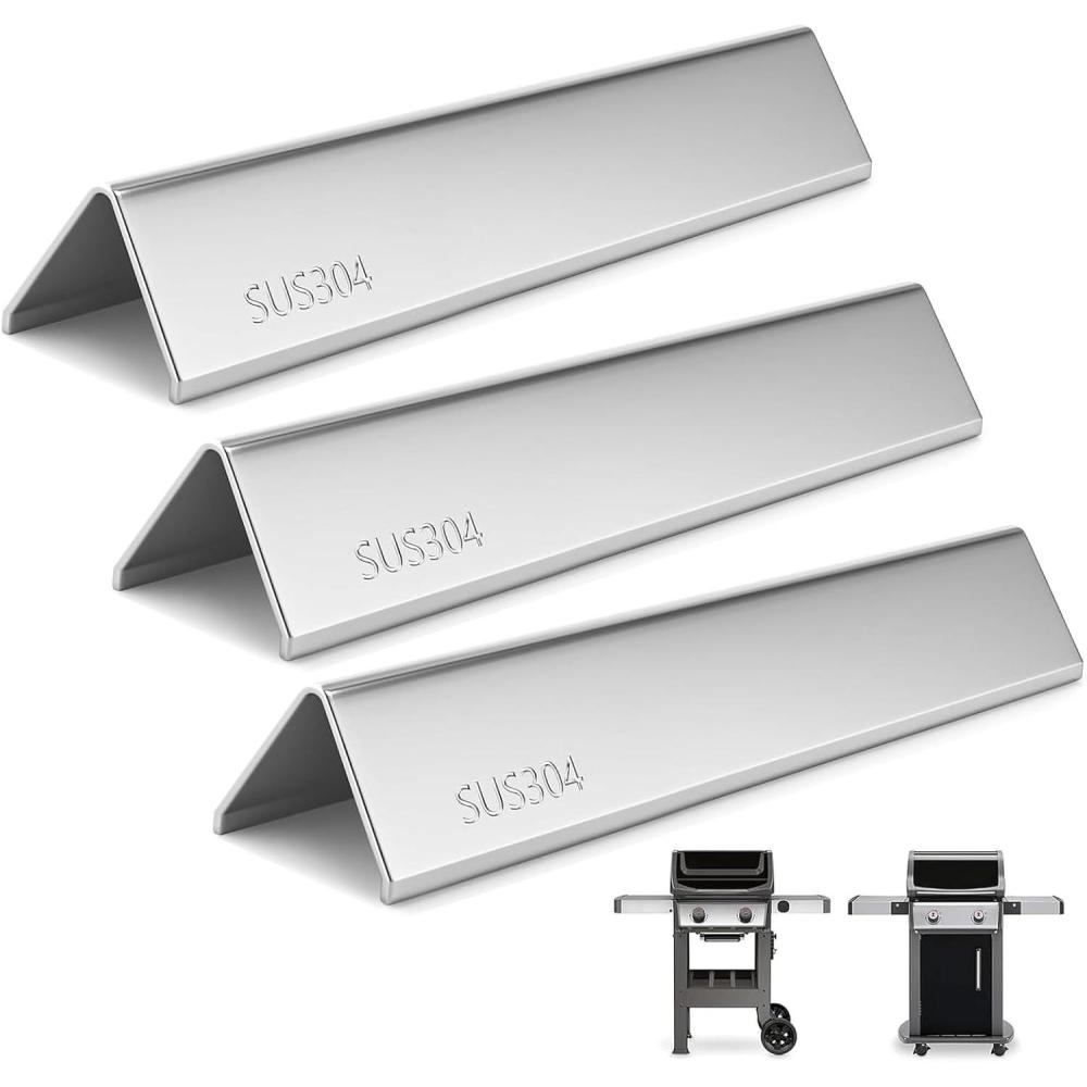 image7635 153 Inch SUS304 Flavorizer Bars for Weber Spirit I amp II 200 Series  E210 S210 E220 S220 with Front Control Knobs Flavor Bars for Weber GS4 Spirit Grill Replacement Parts 7635 67045Spirit I 200  Spirit II 200