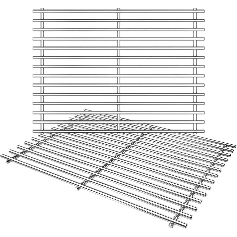 imageHisencn 17 Stainless Steel Cooking Grid Grates for Charbroil 463250509 463250510 Grill Master 7200737 7200670E Thermos 461262409 Vermont Castings Centro 2000 4000 Kenmore 16113 16115