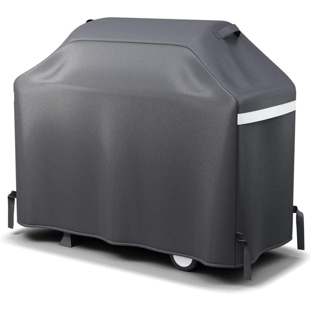 imageHisencn 57 inch Grill Cover for Dyna Glo 5 Burner dgf510sbp dgf510pbpd dge530bspd Heavy Duty Waterproof Outdoor BBQ Cover for Dyna Glo Premium Grill All Weather Protection Fade and UV Resistant60 W x 24 D x 44 H