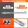 69785 Grill Burner for Weber Spirit I & II & GS4 Spirit II 200 Series, Spirit E-210, E-220, Spirit S-210, S-220 Gas Grills with Up Front Controls, 304 Stainless Steel Weber Grill Parts(For Weber Spirit 200 and Spirit II 200)