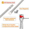 69785 Grill Burner for Weber Spirit I & II & GS4 Spirit II 200 Series, Spirit E-210, E-220, Spirit S-210, S-220 Gas Grills with Up Front Controls, 304 Stainless Steel Weber Grill Parts(For Genesis 300 with Front Control)