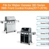 69785 Grill Burner for Weber Spirit I & II & GS4 Spirit II 200 Series, Spirit E-210, E-220, Spirit S-210, S-220 Gas Grills with Up Front Controls, 304 Stainless Steel Weber Grill Parts(For Genesis 300 with Front Control)