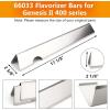 7635 15.3 Inch SUS304 Flavorizer Bars for Weber Spirit I & II 200 Series – E210, S210, E220, S220 with Front Control Knobs, Flavor Bars for Weber GS4 Spirit Grill Replacement Parts 7635 67045(Genesis II/LX 400)