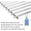 Hisencn 17″ Stainless Steel Cooking Grid Grates for Charbroil 463250509, 463250510, Grill Master 720-0737, 720-0670E, Thermos 461262409, Vermont Castings, Centro 2000, 4000, Kenmore 16113, 16115