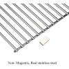 Hisencn 17″ Stainless Steel Cooking Grid Grates for Charbroil 463250509, 463250510, Grill Master 720-0737, 720-0670E, Thermos 461262409, Vermont Castings, Centro 2000, 4000, Kenmore 16113, 16115