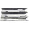 Hisencn 3pack Stainless Heat Plate Shield Tent BBQ Burner Cover Flame Tamer Deflector Diffuser Replacement Parts for Vermont Castings VM400, Jenn-Air JA460, JA580 Gas Grill Models 14 1/2 x 7 1/4 inch