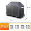 Hisencn 57 inch Grill Cover for Dyna Glo 5 Burner dgf510sbp, dgf510pbp-d, dge530bsp-d, Heavy Duty Waterproof Outdoor BBQ Cover for Dyna Glo Premium Grill, All Weather Protection, Fade and UV Resistant(60″ W x 24″ D x 44″ H)
