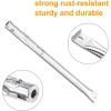 Hisencn Gas Grill Replacement Parts for Expert Grill 720-0968C 5 Burner Grill Stainless Steel Straight Burner Pipe Tubes and Porcelain Steel Heat Tent Plates Heat Shield Repair Kit (5 Pack)(for Expert 720-0789H 4 Burner)