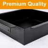 Hisencn Grease Tray with Catch Pan for Chargriller 5050 5650 3070 5072, Chargriller Texas Trio, Grease Catcher, Grill Drip Pan Replacement Part for Char-Griller Grill, Part Number 200163(black-for Chargriller)