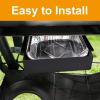 Hisencn Grease Tray with Catch Pan for Chargriller 5050 5650 3070 5072, Chargriller Texas Trio, Grease Catcher, Grill Drip Pan Replacement Part for Char-Griller Grill, Part Number 200163(black-for Chargriller)