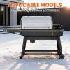 Hisencn Grill Insulation Blanket for Traeger Ironwood XL TFB93RLG, Silver PU Coated Fiberglass Heat Blanket with Insulation Cotton, Magnet Design Traeger Grill Blanket, Save 25%-50% Pellets in Winter(For Traeger TFB93RLG)
