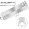 Hisencn Grill Replacement Parts for Nexgrill 720-0783C 720-0783E for Grill Master 720-0697 Gas Grill, Stainless Steel Straight Burner Tubes, Heat Plates Repair Kit (4 Pack)(Stainless Steel)