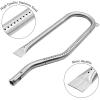 Hisencn Replacement Parts for Jenn Air Grill 720-0336, 720-0337, 720-0511, 720-0512, 720-0586A, Heat Plates, Igniter & Burner Replacement for Jenn Air Gas Grill, Part Number NGCHP2, 115-8500-0