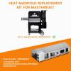 Hisencn Stainless Steel Heat Manifold Replacement Kit for Masterbuilt Gravity Series 800, Fits MB20040122 MB20040221, Ultra-Durable & Rust-Proof, OEM Part: 9904200046(18” Fit MB 800)
