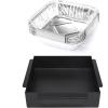 Hisencn Grease Tray with Catch Pan for Chargriller 5050 5650 3070 5072, Chargriller Texas Trio, Grease Catcher, Grill Drip Pan Replacement Part for Char-Griller Grill, Part Number 200163(black-for Chargriller)