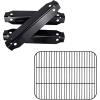 Hisencn Grill Replacement Parts for Dyna-Glo DGC310CNP-D, DGC310RNP-D, DGC310BNP-D, Porcelain Steel Heat Plates Tents, Cooking Grates Grids for Dyna-Glo 3-Burner Open Cart Propane Gas Grill
