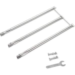 69785 Grill Burner for Weber Spirit I & II & GS4 Spirit II 200 Series, Spirit E-210, E-220, Spirit S-210, S-220 Gas Grills with Up Front Controls, 304 Stainless Steel Weber Grill Parts(For Weber Spirit 300 with Side Control)