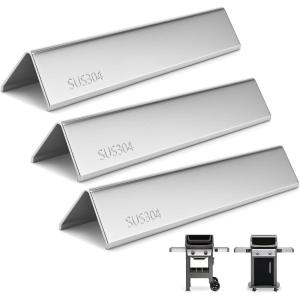 7635 15.3 Inch SUS304 Flavorizer Bars for Weber Spirit I & II 200 Series – E210, S210, E220, S220 with Front Control Knobs, Flavor Bars for Weber GS4 Spirit Grill Replacement Parts 7635 67045(Spirit I 200 & Spirit II 200)
