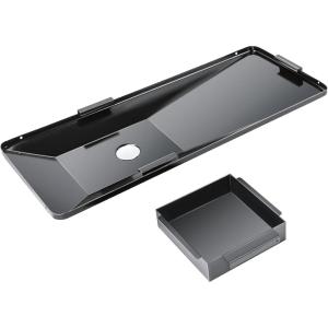 Hisencn Grease Tray with Catch Pan for Chargriller 5050 5650 3070 5072, Chargriller Texas Trio, Grease Catcher, Grill Drip Pan Replacement Part for Char-Griller Grill, Part Number 200163(Grease Tray + Drip Pan)