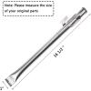 Hisencn Repair kit Stainless Steel Gas Grill Burner Pipe Tube, Heat Plate Shield Tent Deflector, Burner Cover Replacement for Dyna-Glo DGB390SNP-D, DGB390BNP-D Smart 3 Burner LP Gas Grill Models