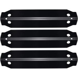 Hisencn Grill Heat Plates for Dyna Glo 3-Burner Grill Replacement Parts, for Dyna-Glo DGC310CNP-D, DGC310RNP-D, DGC310BNP-D Grill Models, Porcelain-Enameled Steel Heat Shield Tent Parts, 3 Pack(13 7/10″)