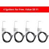 Hisencn Repair Kit for Costco Kirkland 720-0432, Nexgrill 720-0193, 720-0432 Gas Grill Models, Grill Burner Tube Pipe, Heat Plate Tent Shield Burner Cover, Igniter Electrode Replacement Parts