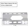 Hisencn Repair Parts for Costco Kirkland 720-0108, Nexgrill 720-0011, 720-0047-U Gas Grills, Replacement Stainless Steel Burner Tube, Heat Plate Tent, Temp Gauge Heat Indicator 22551, NGB1, NGSHP3